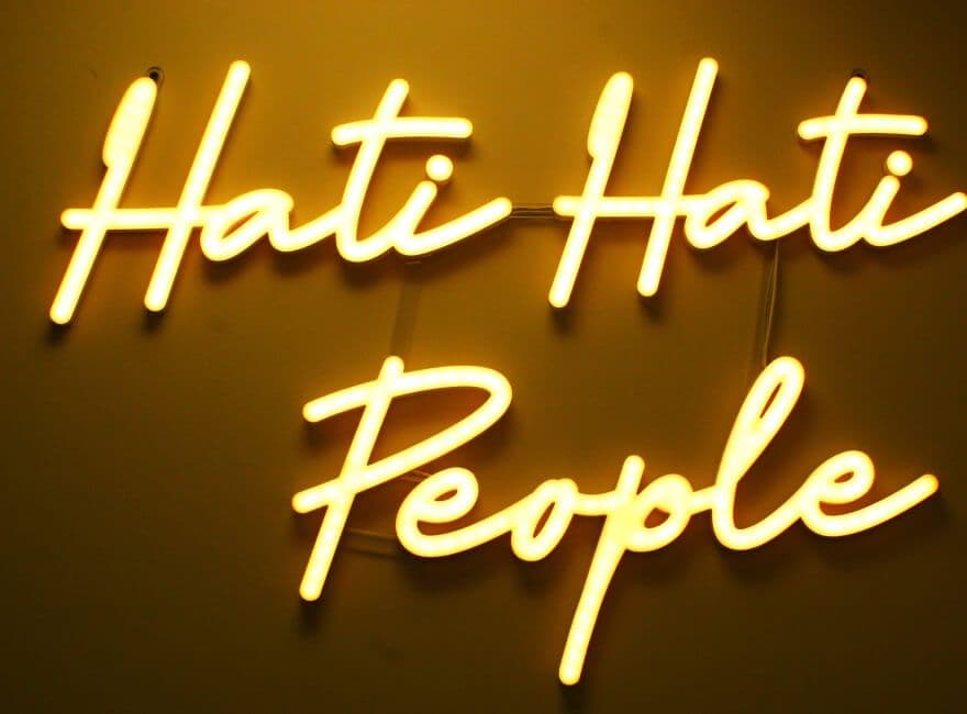 Hati Hati People Neon Led Light