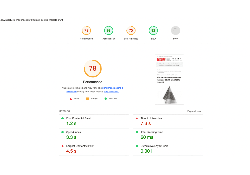 Product Mobile after Optimization